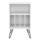 Concord Turntable Stand Bookcase in White by Dorel - Price Crash Furniture