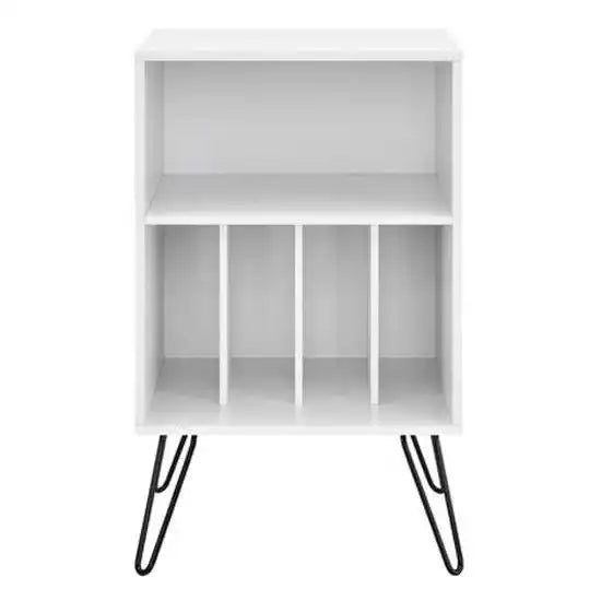 Concord Turntable Stand Bookcase in White by Dorel - Price Crash Furniture