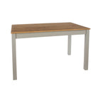 Core 120cm Corona Grey Washed Pine Linea Rectangular Dining Table - Price Crash Furniture