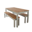 Core 150cm Corona Grey Washed Pine Linea Rectangular Dining Table - Price Crash Furniture