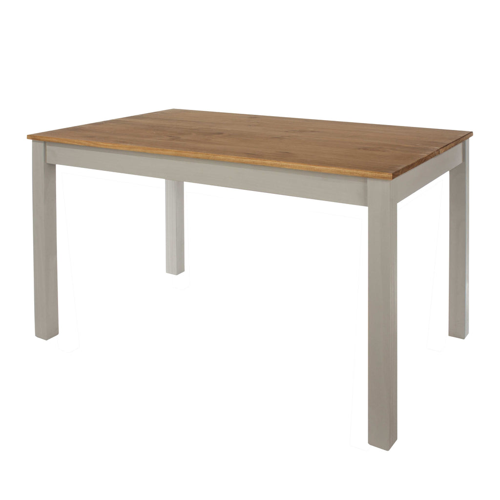 Core 150cm Corona Grey Washed Pine Linea Rectangular Dining Table - Price Crash Furniture