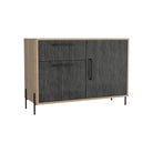 Core Harvard Small Sideboard in Grey & Washed Oak Effect - Price Crash Furniture