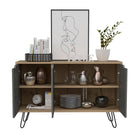 Core Manhattan Bleached Pine Medium 3 Door Sideboard - Price Crash Furniture