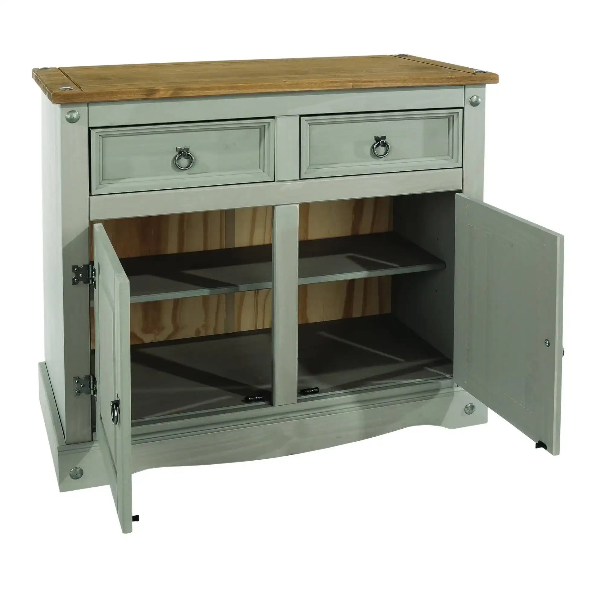 Core Products Corona Grey Wash & Pine Small Sideboard - Price Crash Furniture