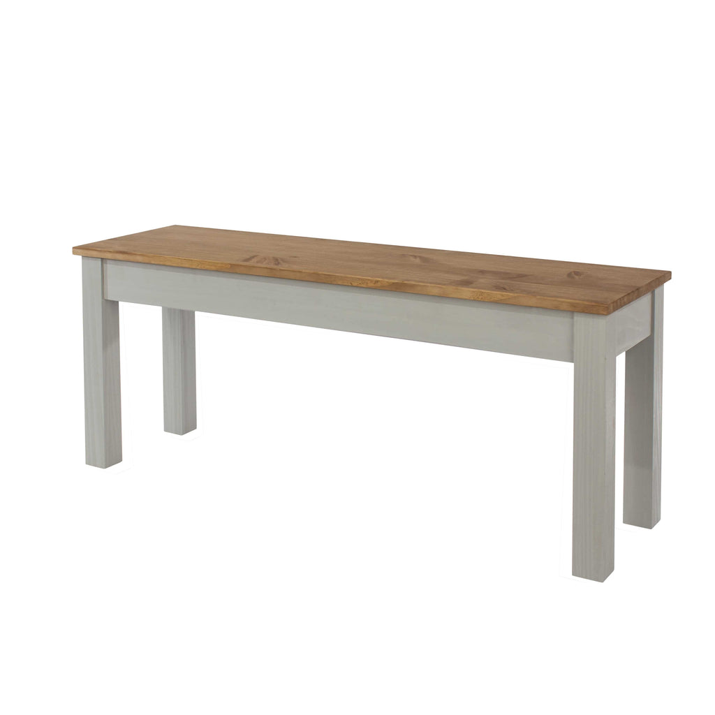 Core Products Corona Grey Washed Linea Bench for 1200mm Table - Price Crash Furniture