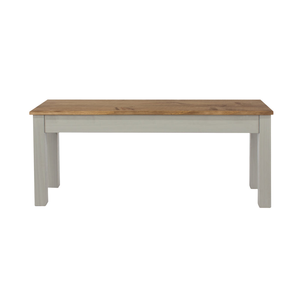 Core Products Corona Grey Washed Linea Bench for 1200mm Table - Price Crash Furniture