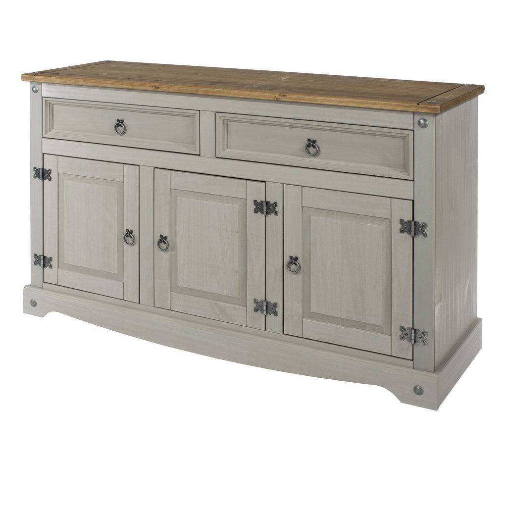 Core Products Corona Grey Washed Medium Sideboard - Price Crash Furniture