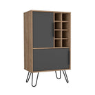 Core Vegas Bleached Oak Effect Drinks Bar Cabinet - Price Crash Furniture