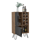 Core Vegas Bleached Oak Effect Drinks Bar Cabinet - Price Crash Furniture