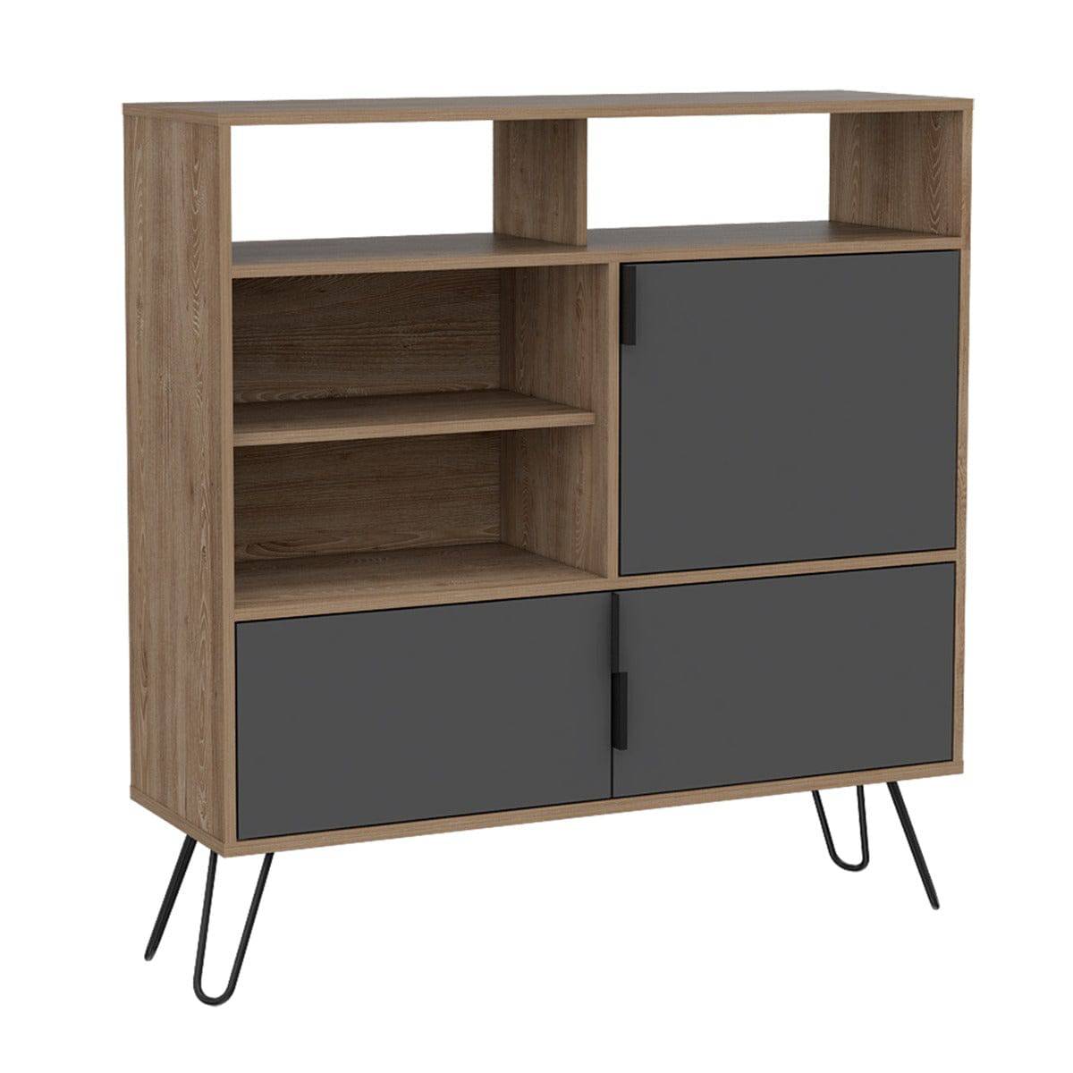 Core Vegas Bleached Oak Effect High Sideboard - Price Crash Furniture