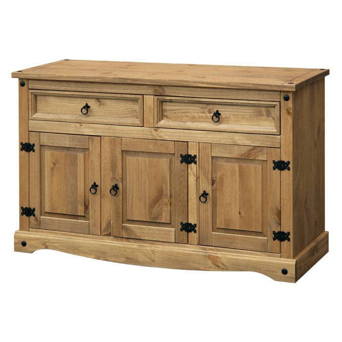 Corona Medium Sideboard In Mexican Style Pine - Price Crash Furniture