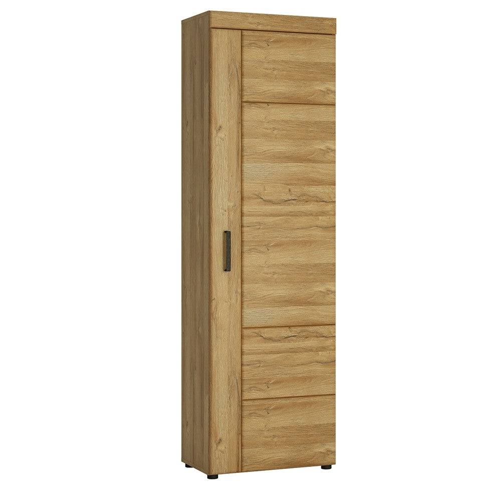 Cortina 1 Door Tall Cupboard (RH) In Grandson Oak - Price Crash Furniture