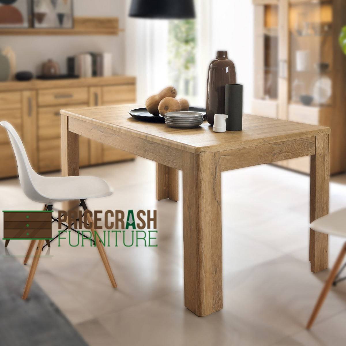 Cortina Extending Dining Table In Grandson Oak - Price Crash Furniture