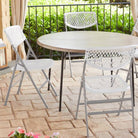 Cosco Commercial 2-pack XL Folding Chairs in White - Price Crash Furniture