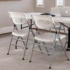 Cosco Commercial 2-pack XL Folding Chairs in White - Price Crash Furniture