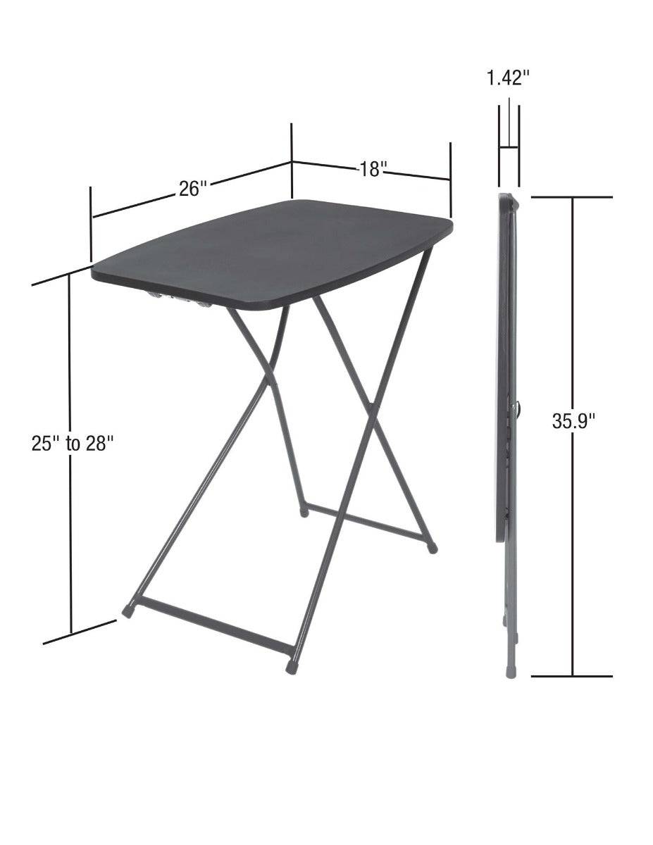 Cosco Set of 2 Height Adjustable Personal Folding Tables - Indoor/Outdoor - Price Crash Furniture