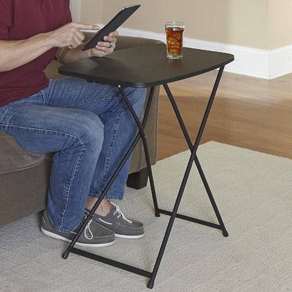 Cosco Set of 2 Height Adjustable Personal Folding Tables - Indoor/Outdoor - Price Crash Furniture