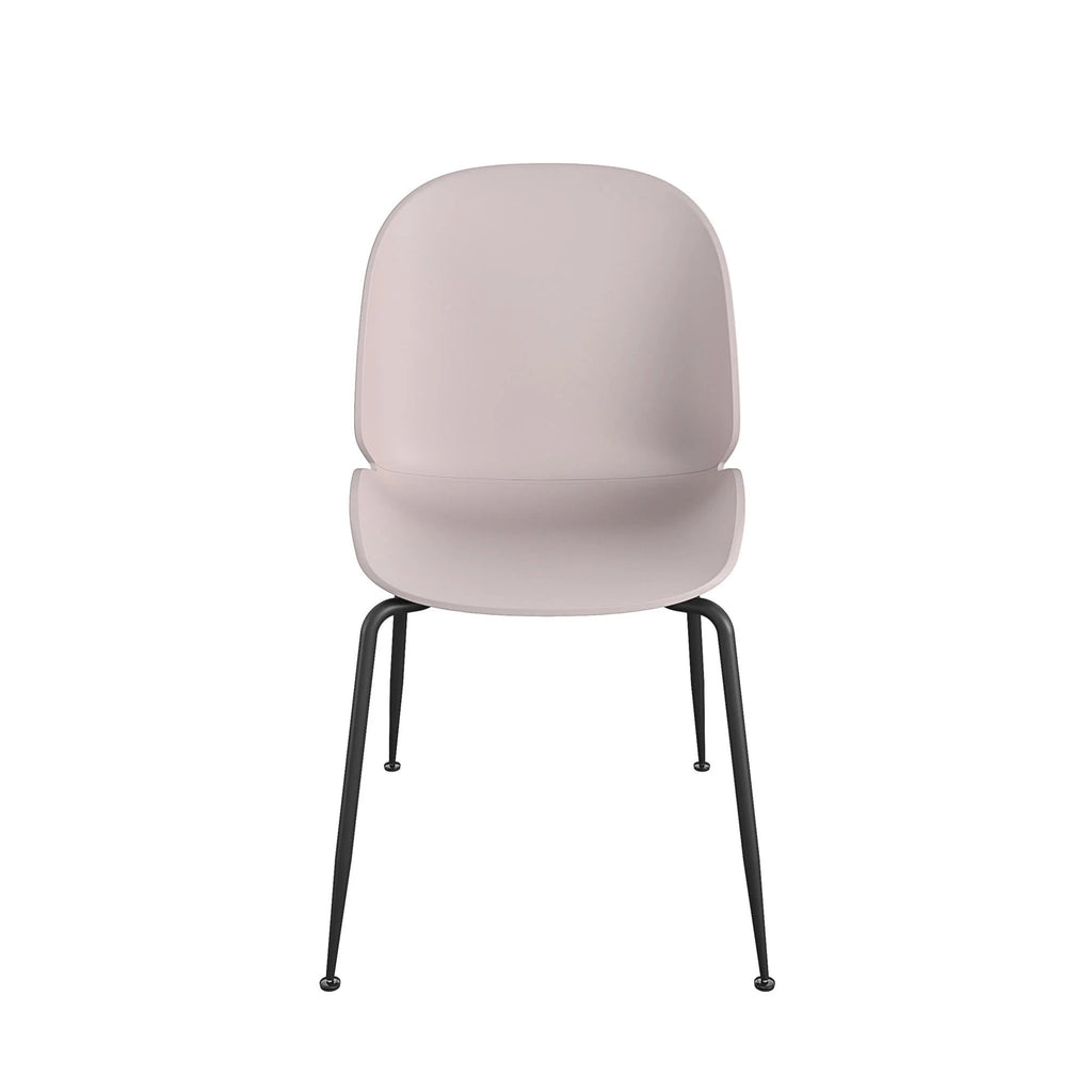 COSMOLIVING Aria Resin Dining Chair 4 pack in Light Pink - Price Crash Furniture
