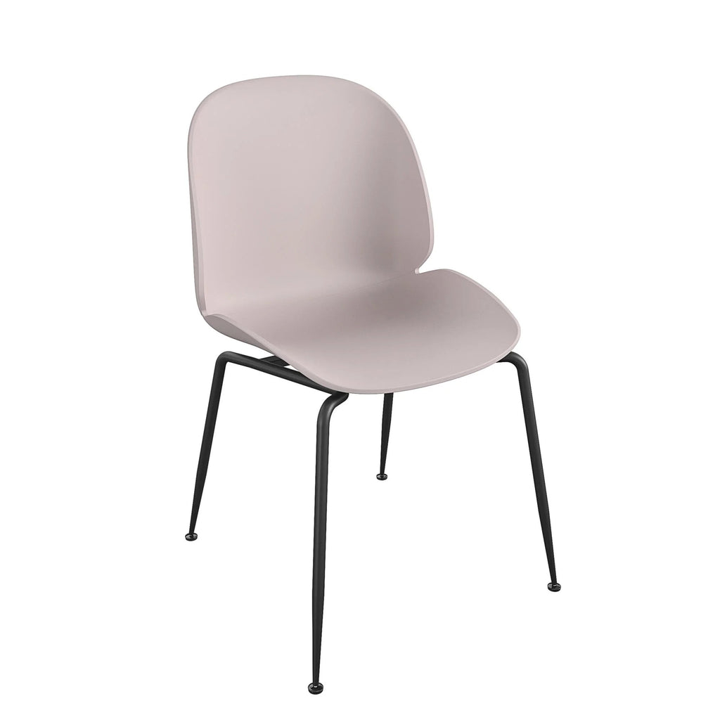 COSMOLIVING Aria Resin Dining Chair 4 pack in Light Pink - Price Crash Furniture