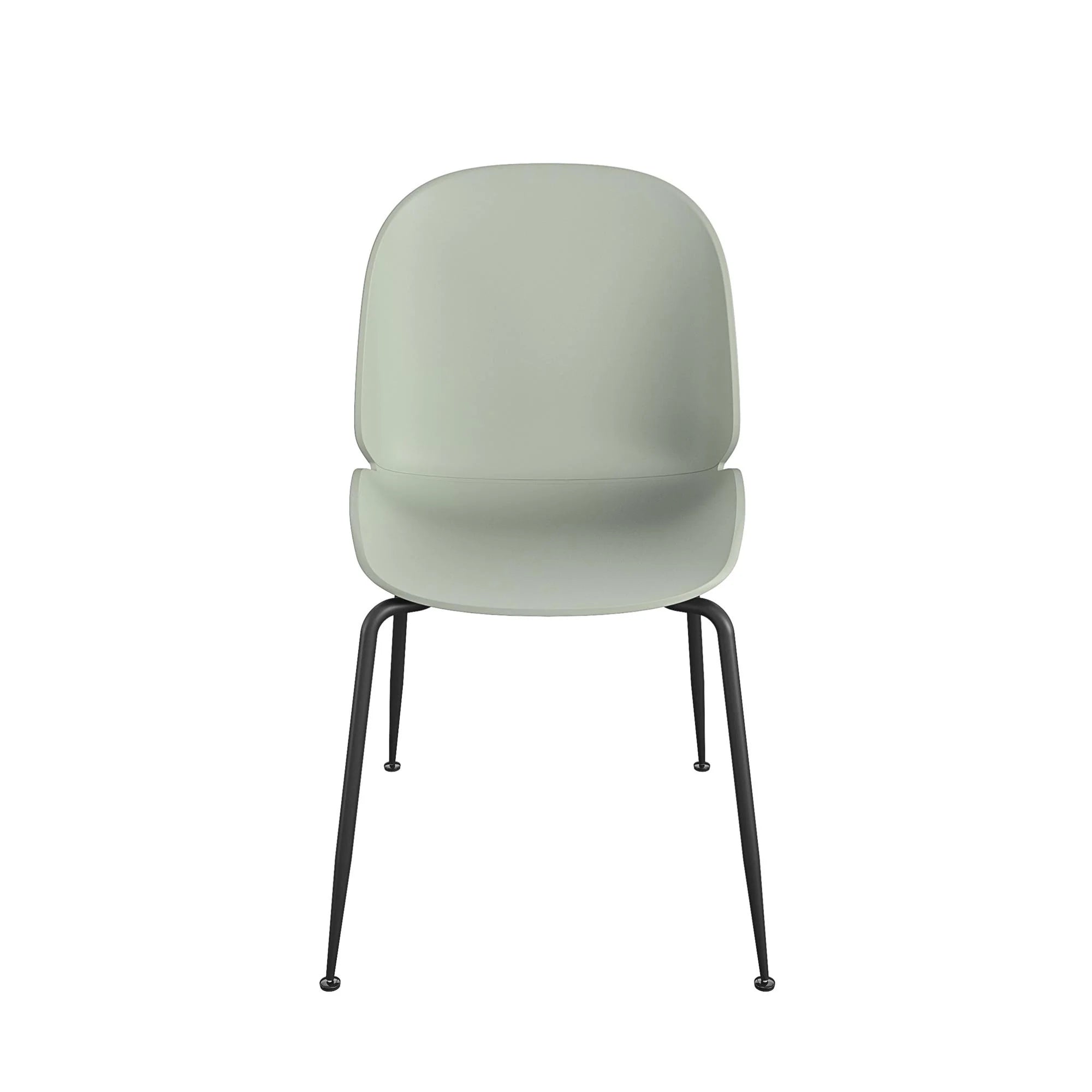 COSMOLIVING Aria Resin Dining Chair 4 pack in Light Sage Green - Price Crash Furniture