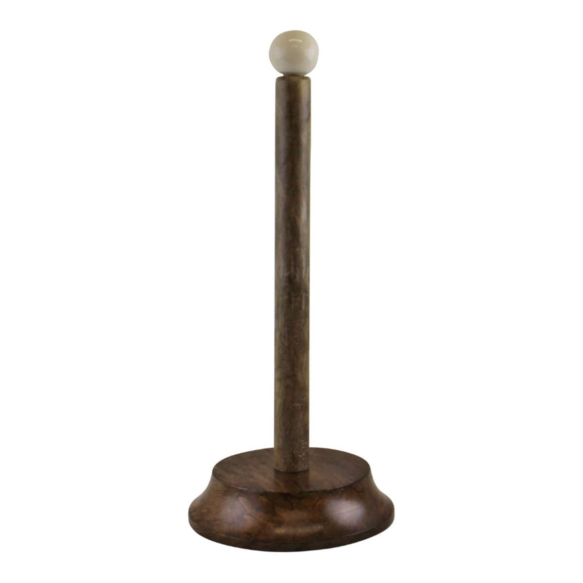 Country Cottage Wood & Ceramic Kitchen Roll Holder - Price Crash Furniture