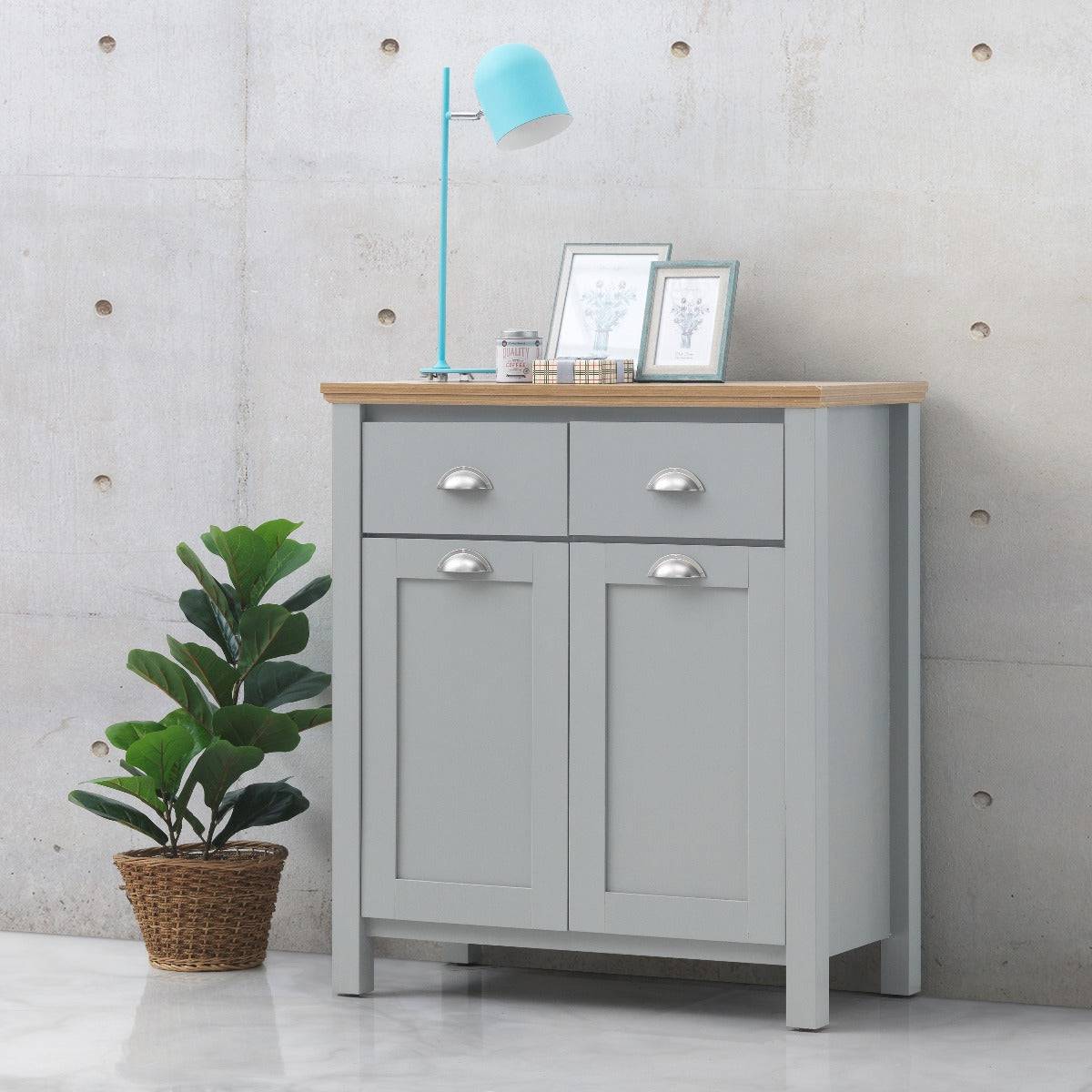 Eaton Compact Sideboard in Grey by TAD - Price Crash Furniture