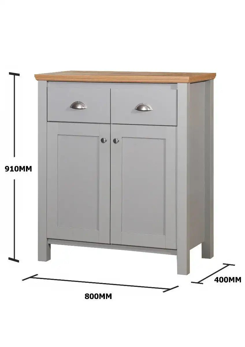Eaton Compact Sideboard in Grey by TAD - Price Crash Furniture