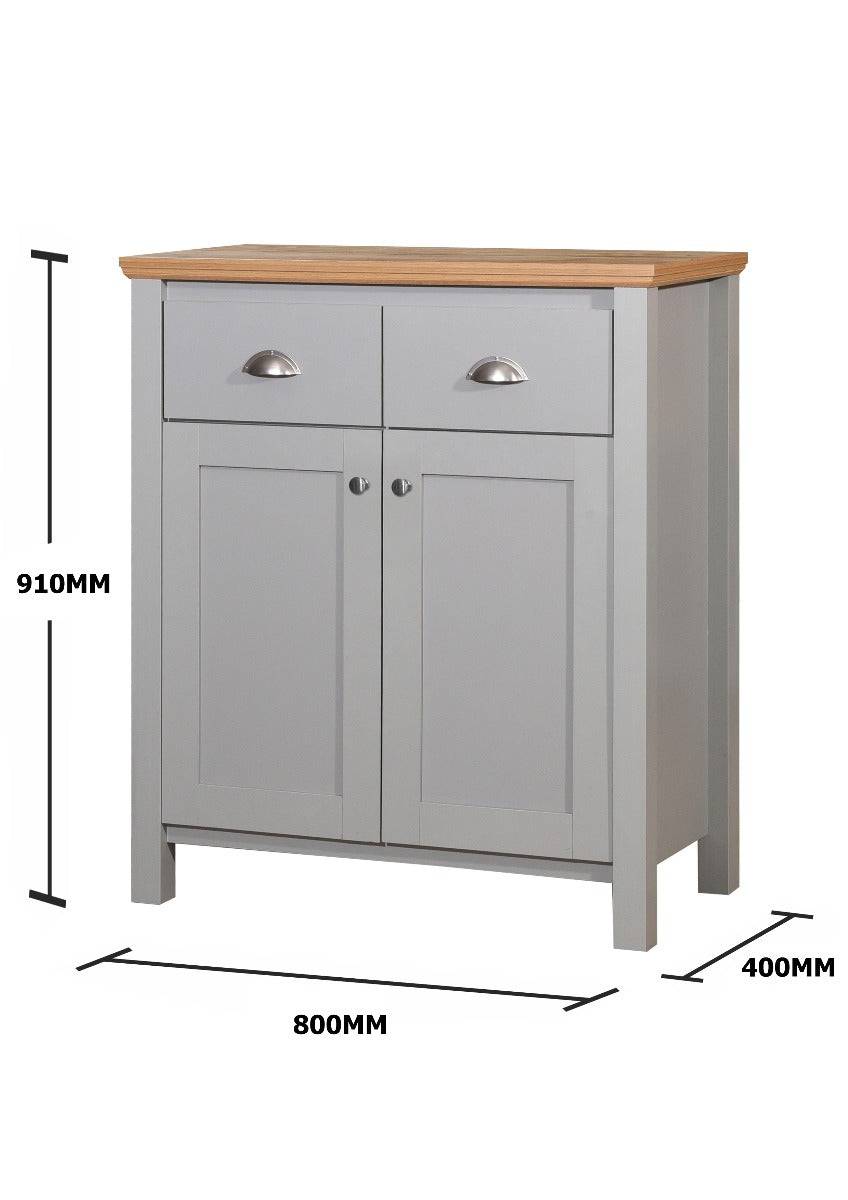 Eaton Compact Sideboard in Grey by TAD - Price Crash Furniture