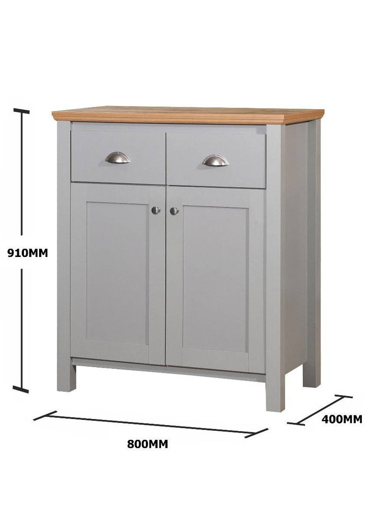 Eaton Compact Sideboard in Grey by TAD - Price Crash Furniture