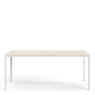 Family Dining Table 180cm Oak Table Top With White Legs - Price Crash Furniture