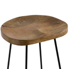 Franklin Hardwood Shaped Barstool - Price Crash Furniture