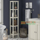 Franklin Storage Shelf Tower Unit in White by Dorel - Price Crash Furniture