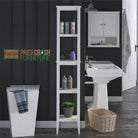 Franklin Storage Shelf Tower Unit in White by Dorel - Price Crash Furniture