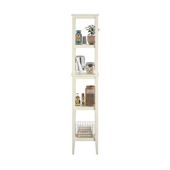 Franklin Storage Shelf Tower Unit in White by Dorel - Price Crash Furniture