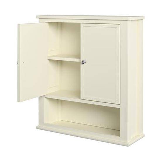 Franklin Storage Wall and Bathroom Cabinet in White by Dorel - Price Crash Furniture