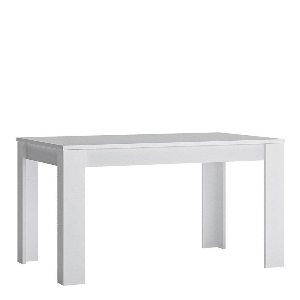 Fribo Extending Dining Table 140-180cm in Alpine White - Price Crash Furniture