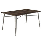 Fusion 150cm Rectangular Dining Table in Antique Gun Metal by Dorel - Price Crash Furniture