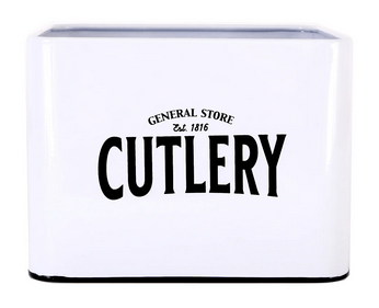 General Store Metal Cutlery Box 18x16cm - Price Crash Furniture