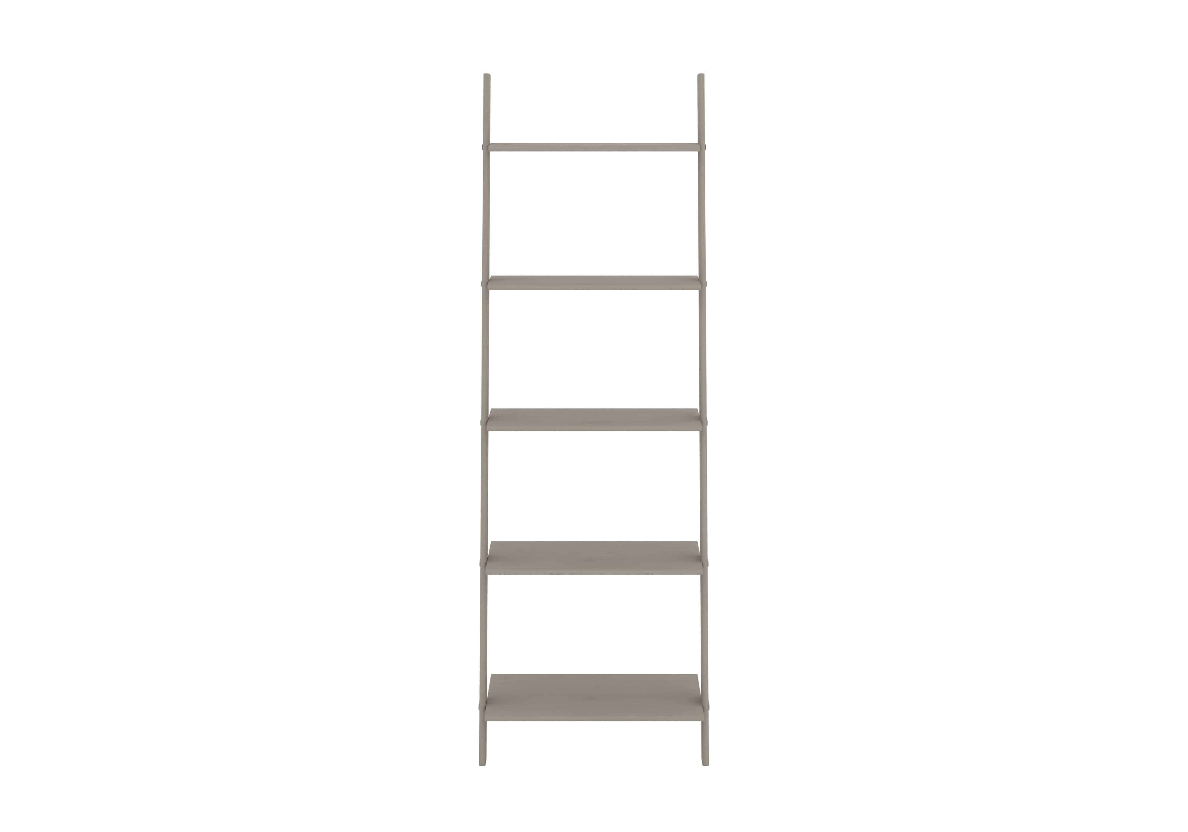 Grey Waxed Pine Ladder Design Shelf Unit by Core Products - Price Crash Furniture