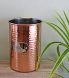 Hammered Copper Utensil Holder - Price Crash Furniture