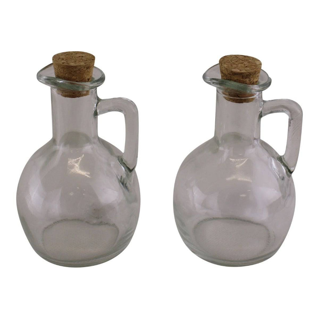 Heart Of The Home Set Of 2 Oil & Vinegar Glass Bottles - Price Crash Furniture