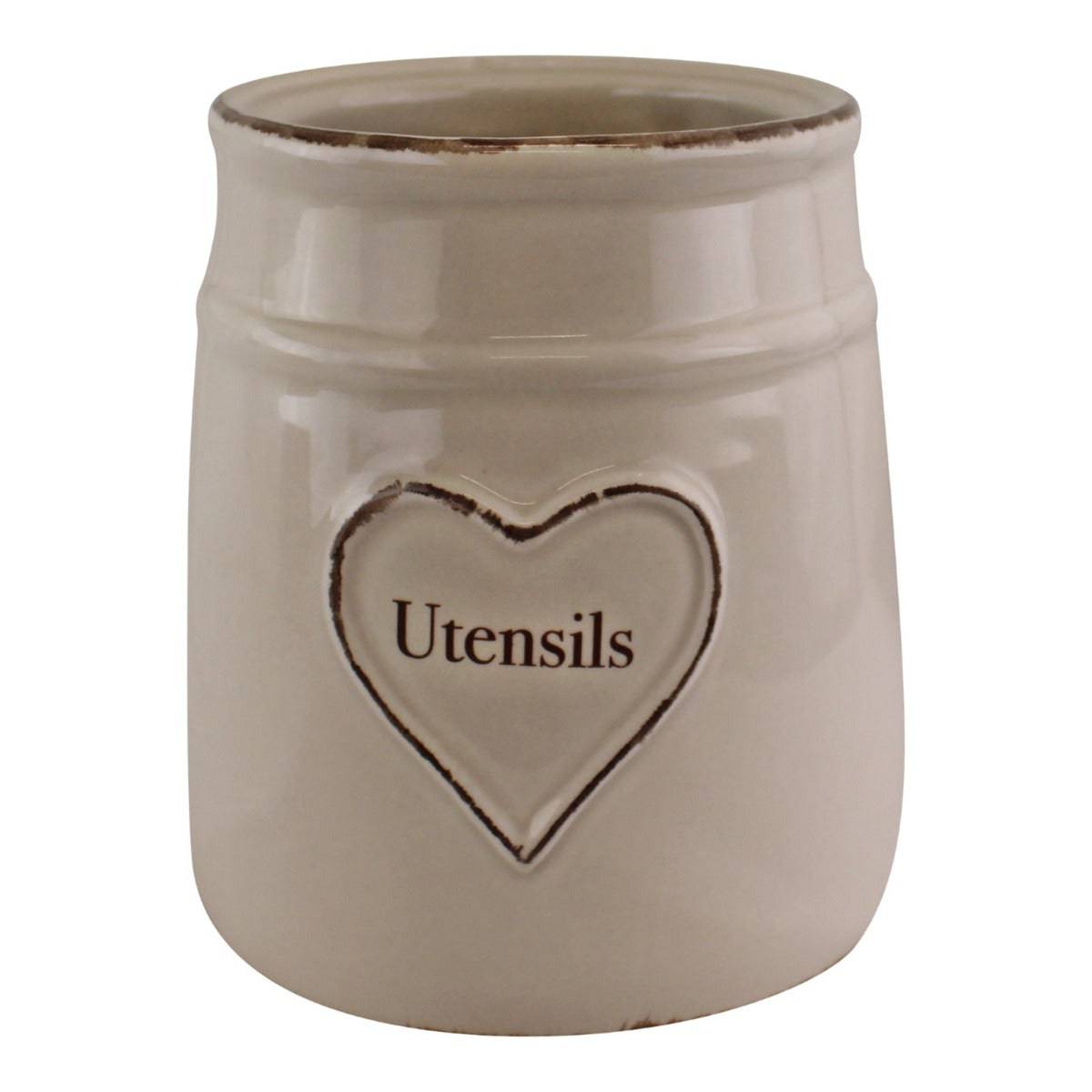 Heart Range Ceramic Kitchen Utensils Holder - Price Crash Furniture