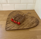 Heart Shaped Wooden Chopping Board 40cm - Price Crash Furniture