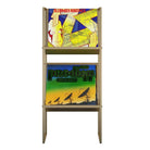 Helix Vinyl Record Storage Shelf in Gold by Dorel Novogratz - Price Crash Furniture