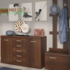 Imperial 2 Door 5 Drawer Sideboard In Dark Mahogany Melamine - Price Crash Furniture