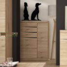 Kensington 2 Door 3 Drawer Cabinet in Oak - Price Crash Furniture