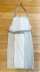 Kitchen Apron With A Grey Heart Print Design - Price Crash Furniture