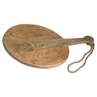 Large Round Hanging Hard Wood Chopping Board - Price Crash Furniture