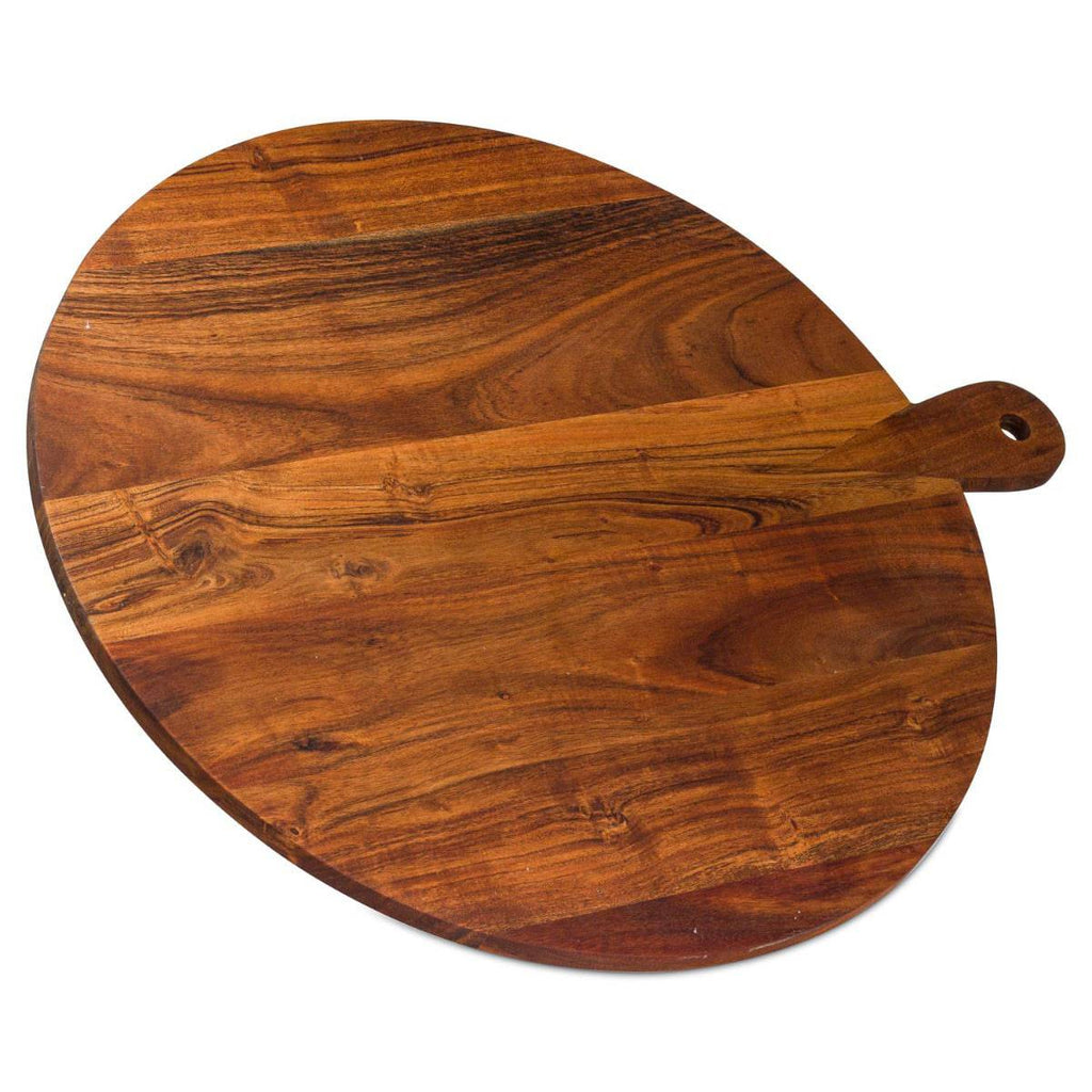 Large Round Hardwood Chopping Board - Price Crash Furniture