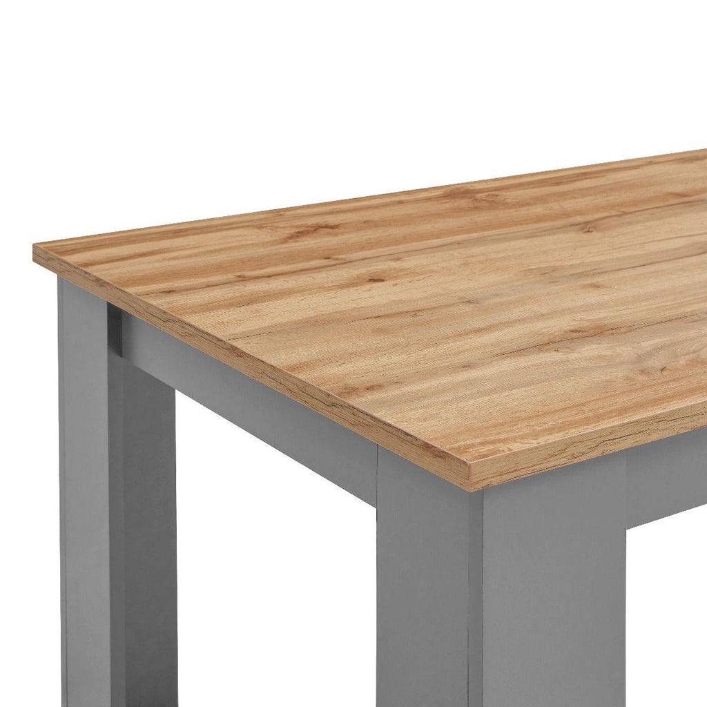 Lisbon 3 piece dining set: 120cm table, 2 benches - Price Crash Furniture